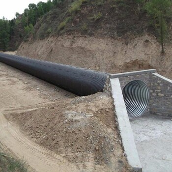 湖北3米钢波纹管价格涵洞拼装钢波纹管圆管排水