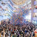 大型氣球雨寧鄉(xiāng)氣球雨制作國(guó)慶布置