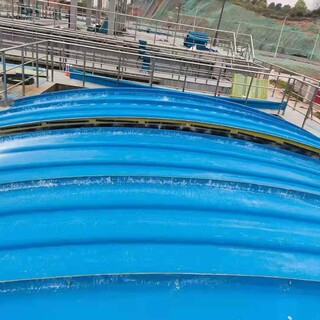 供应污水池加盖板玻璃钢集气罩拱形盖板厂家图片5