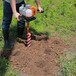 春秋种植汽油手提式挖坑机汽油大功率果园打孔机