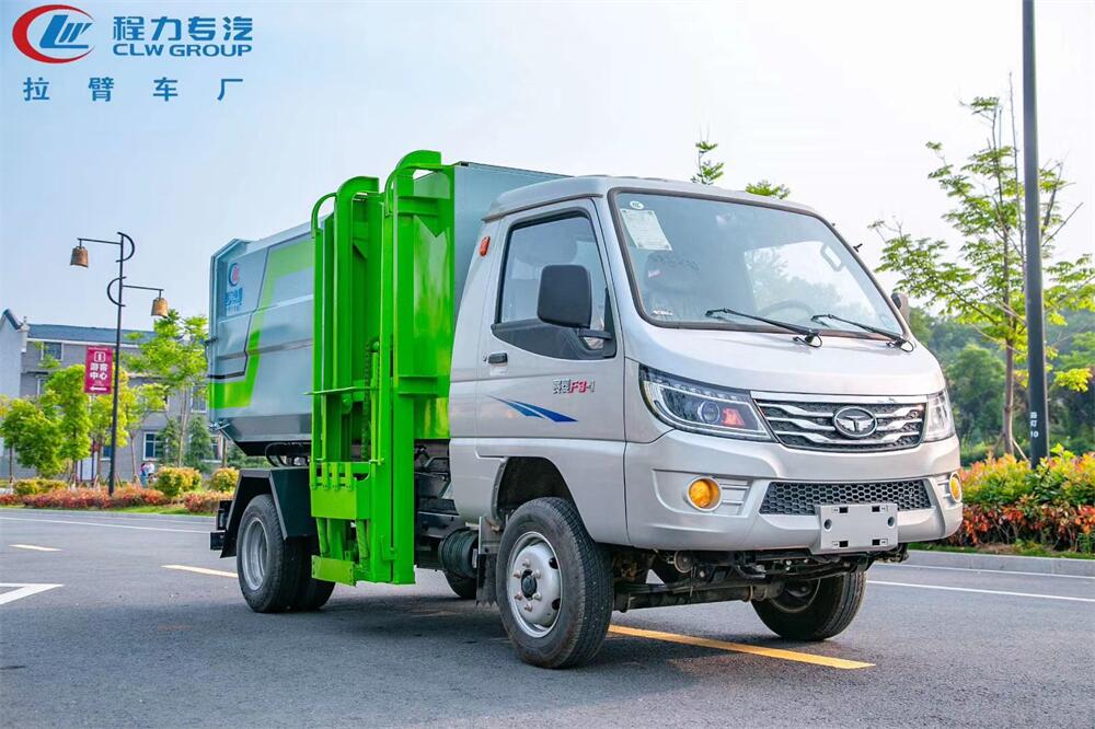 湖南湘潭环卫垃圾桶运输车
