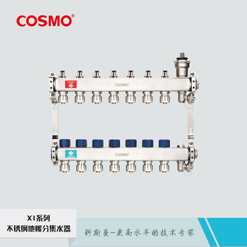 科斯曼cosmo不锈钢地暖分集水器