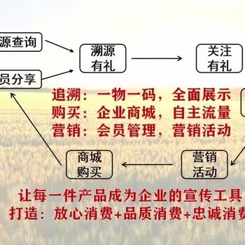 区域品牌，提货券提货系统软件二维码溯源平台搭建追溯体系