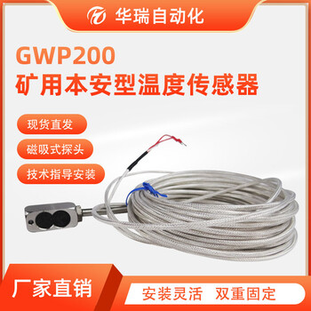 按需定制PT100磁吸式传感器GWP200矿用本安型温度传感器