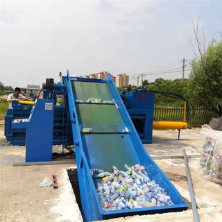 滁州废塑料打包机200吨卧式打包机图片4