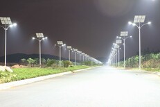 唐山新农村太阳能路灯效果实拍，唐山太阳能锂电池路灯图片1