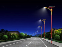 唐山新农村太阳能路灯效果实拍，唐山太阳能锂电池路灯图片0