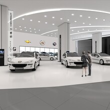 郑州汽车展厅设计案例，郑州汽车4S店装修效果图