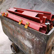U型钢轨枕厂家，山东煤矿用铁枕木钢制轨枕厂家图片