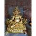 黄财神佛像纯铜铸造大型藏传寺庙铸铜1.5米藏巴拉密宗佛像厂家