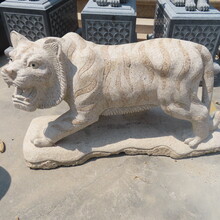 动物石雕石雕老虎公园雕刻装饰十二生肖虎石虎工艺品摆件