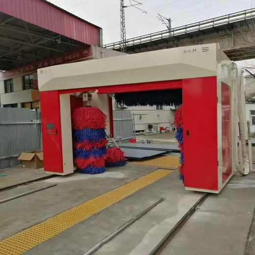 赤峰大型社區毛刷式洗車機施工