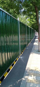 太原綠草坪圍擋巖棉彩鋼圍擋出售廠家