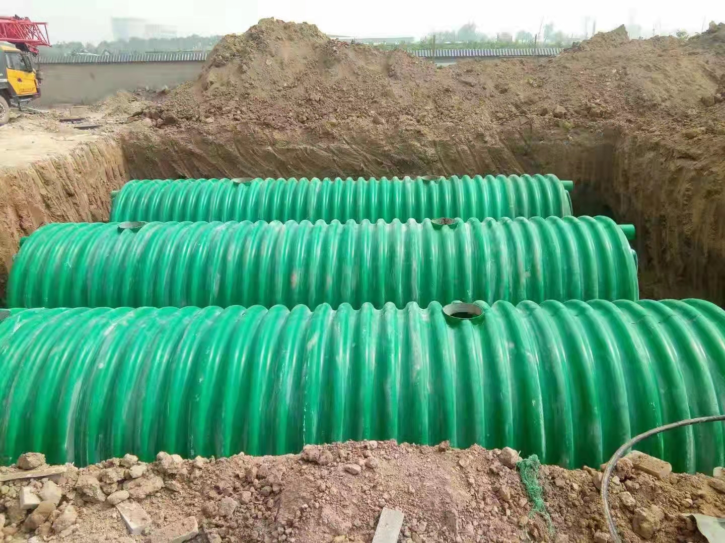 玻璃钢化粪池生活污水处理2立方粪便池,新疆