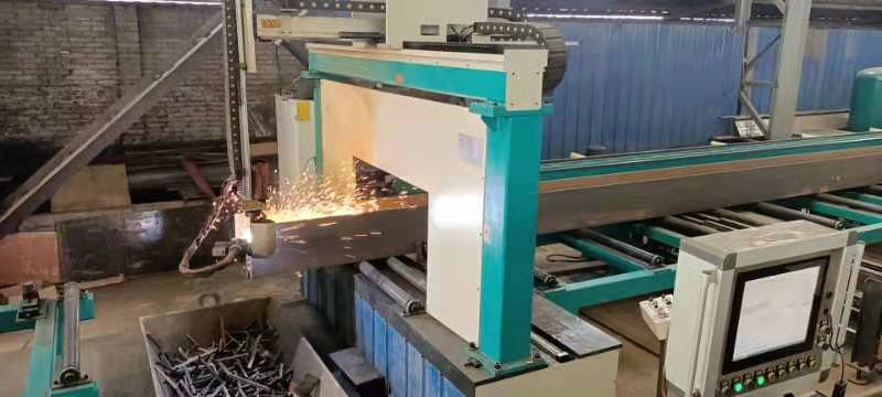 浙江嘉兴数控型钢加工中心H型钢切割机钢结构设备