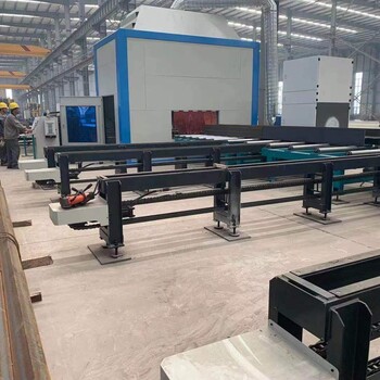 江苏南京钢结构二次加工生产线数控等离子H型钢切割机器人