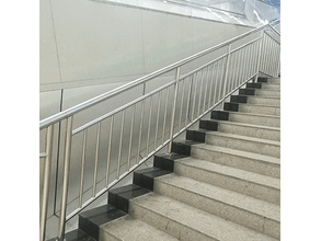 北京华商加工厂定制安装铁艺楼梯图片