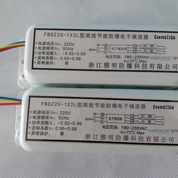 YK40-1DFL防爆鎮(zhèn)流器SYZ-F40電感鎮(zhèn)流器