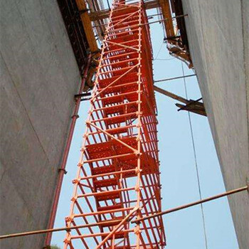 桥梁高墩施工爬梯梯笼式爬梯建筑爬梯