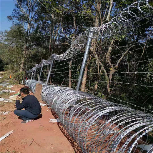 河北道路铁刺网围墙-钢丝网防护网