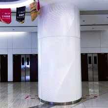 商场冲孔包柱四方柱2.0厚镂空发光大圆形柱子