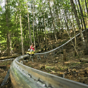 大型景区单轨滑车滑行速度自由控制轨道滑车户外游乐设备
