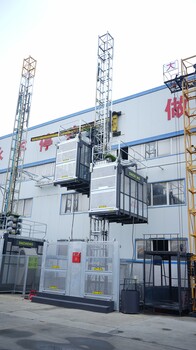 建筑工地二手双笼施工电梯、SC120施工升降机升降设备