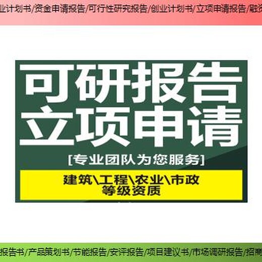 广元市地方专项债国债项目可行性研究报告指导报价