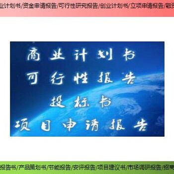 广元市青川县新建项目投资/价值评估报告帮忙做