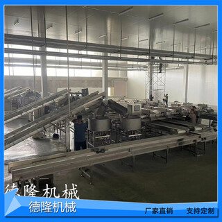大型鲜玉米生产输送流水线食品级皮带输送机不锈钢爬坡机非标定制图片5