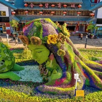 西塞山綠雕植物墻，2022春節(jié)綠雕，制作廠家