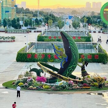 朔州绿雕景观小品，2022春节绿雕，绿雕厂家