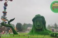 泸县立体绿化，2022春节绿雕，春节绿雕