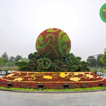 南康植物綠雕，2022春節(jié)植物雕塑，綠雕