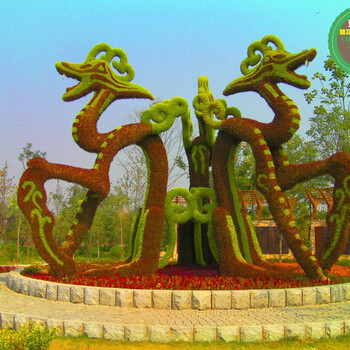 火炬2024春节绿雕厂家设计，开封绿雕定制