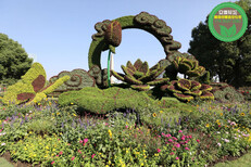 拱墅开封绿雕，2022春节立体花坛，绿雕图片图片4