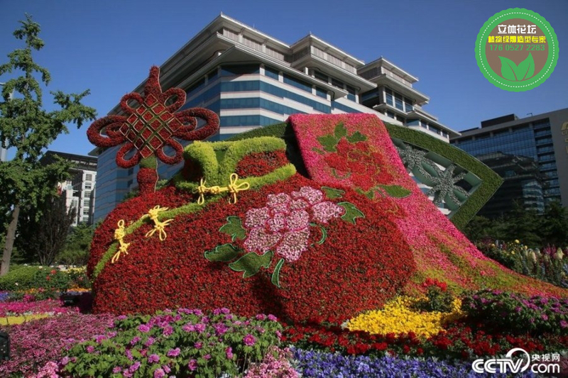 安化仿真植物绿雕，2022春节植物雕塑，绿化景观