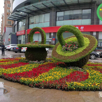 库伦旗五色草绿雕图片大全，适用于2024春节