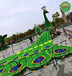 鼎城运动会绿雕制作流程，广场公园绿化