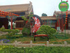 双峰动物绿雕，2022虎年春节绿雕，雕塑大花篮制作