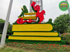 岫岩公园绿雕，2022圣诞节绿雕，绿雕设计