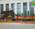 桂東立體花壇綠雕，虎年五色草造型，綠雕制作