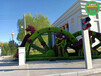 蓬安景区绿雕效果图设计，大型仿真动物