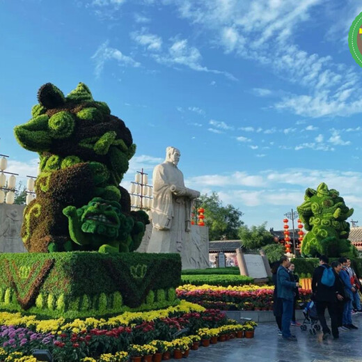 贵州城市景观绿雕价格行情，植物雕塑
