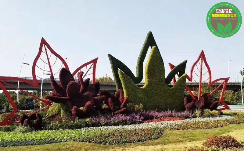 镇宁城市植物雕塑，2022春节植物雕塑，绿雕价格