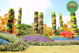 黄平五色草造型制作团队，草雕花雕景观