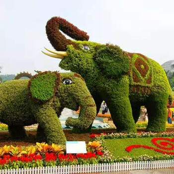 溧水仿真植物绿雕供应价格，植物雕塑造景