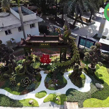 豐澤綠雕翻新，2022春節(jié)植物雕塑，園林綠化