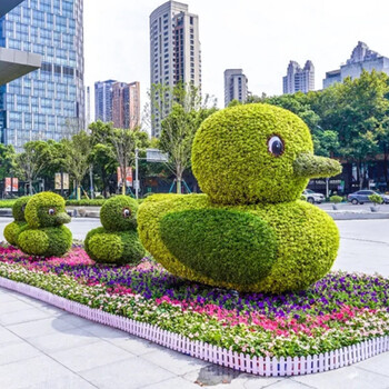 游仙真植物绿雕价格一览表，节庆布展打造