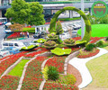 巴楚綠雕翻新，2022春節植物雕塑，綠化景觀